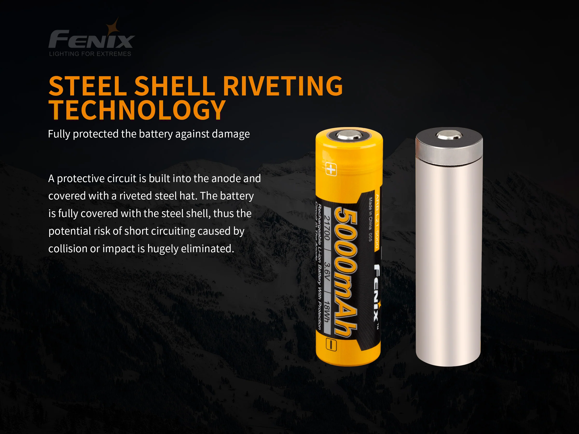 Fenix ARB-L21-5000 V2 Rechargeable 21700 Rechargeable Battery - Image 4