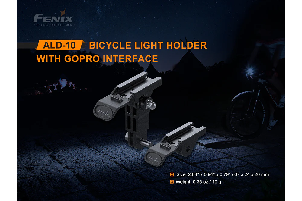Fenix ALD-10 Bike Light Holder with GoPro Interface - Image 4