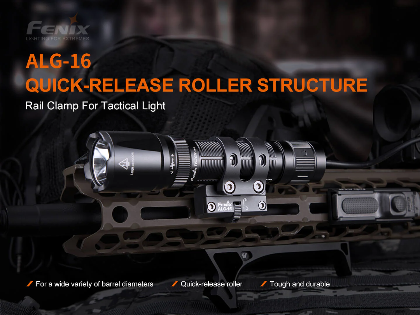 Fenix ALG-16 Tactical Light Multi-Rail Mount - Image 2