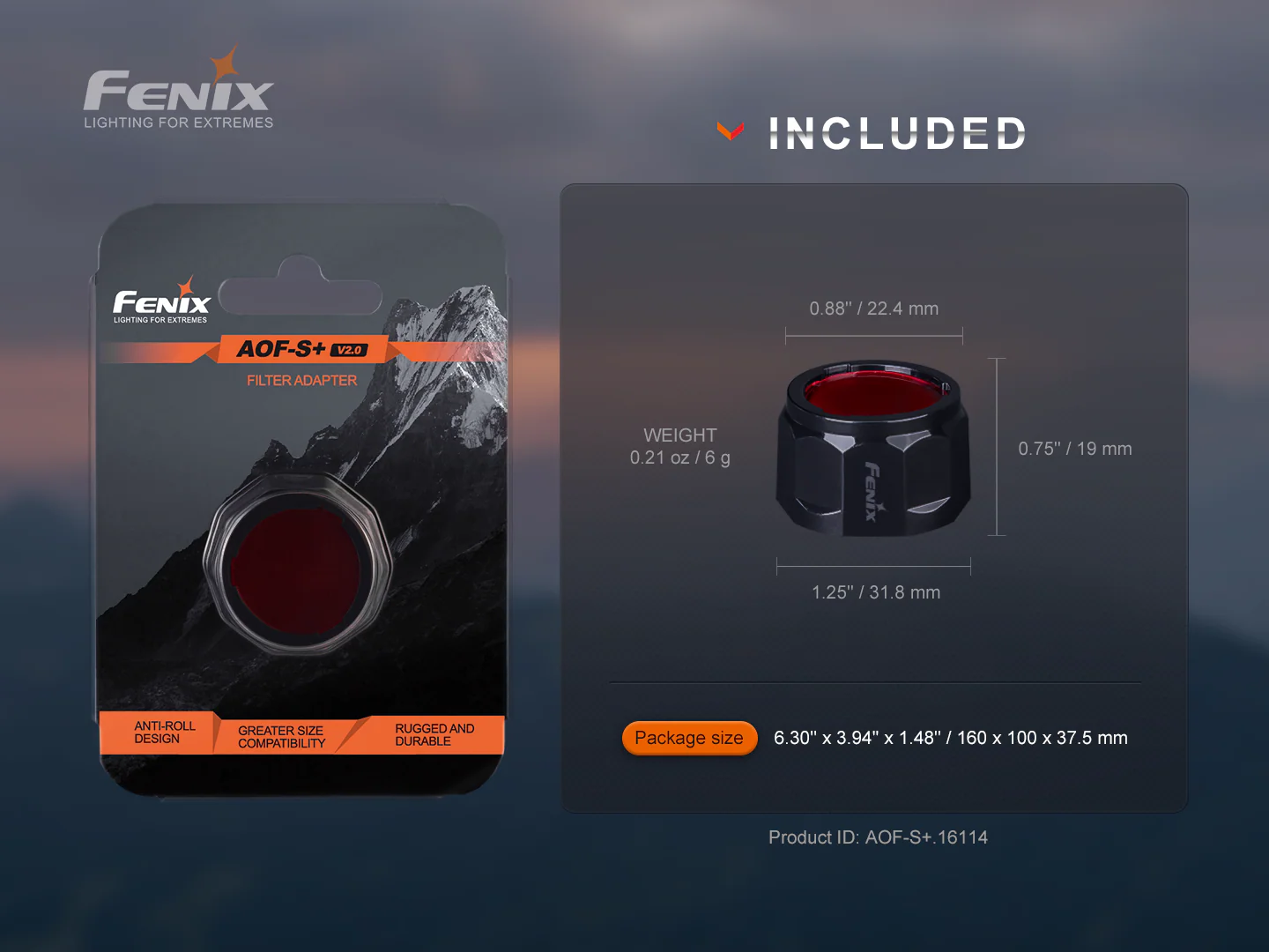 Fenix AOF-S+ V2 Red Filter Adapter - Image 5
