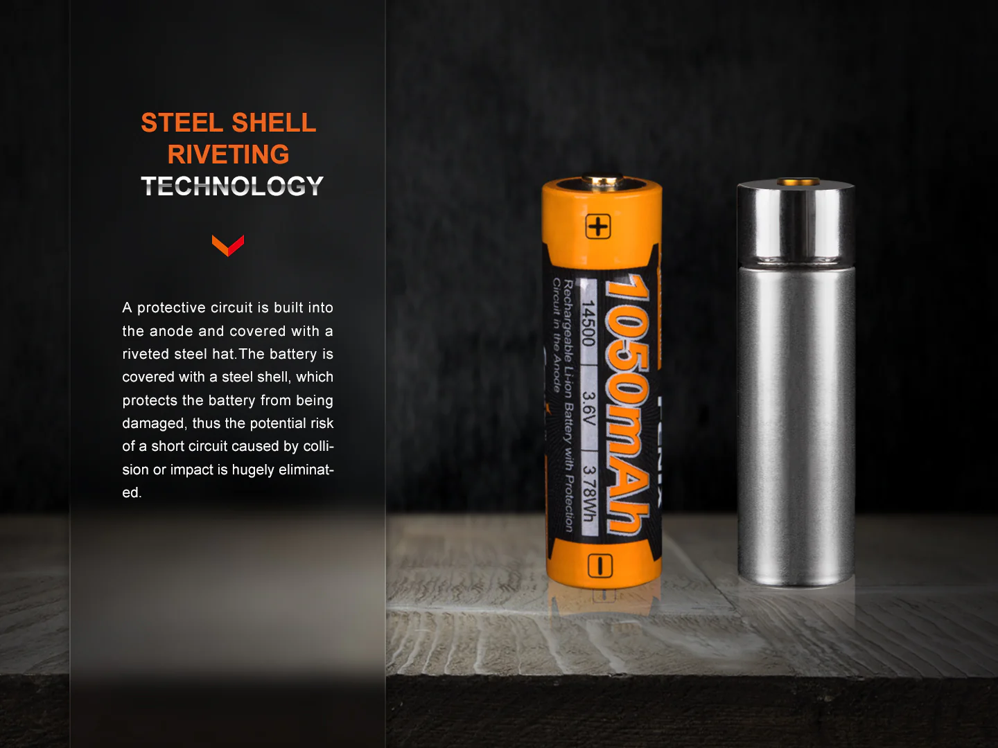 Fenix ARB-L14-1050 3.6v Rechargeable Li-ion AA Battery - Image 5