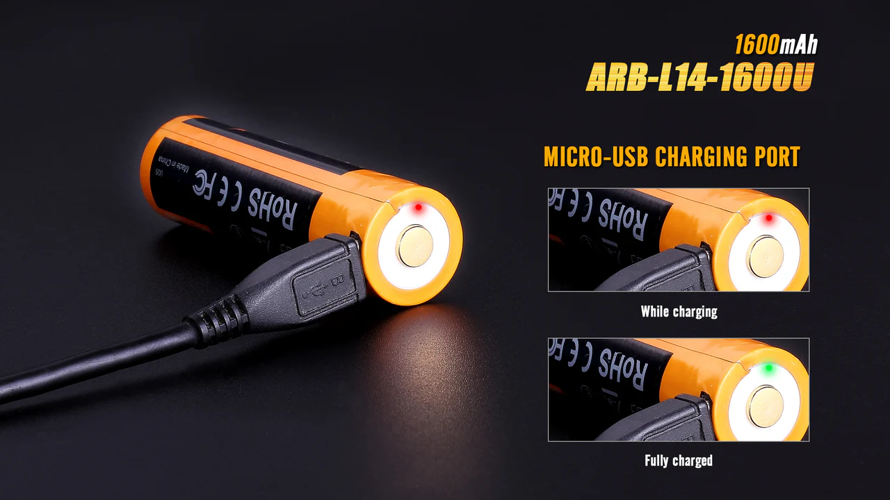 Fenix ARB-L14-1600U 1.5V USB Rechargeable Li-ion AA Battery - Image 4