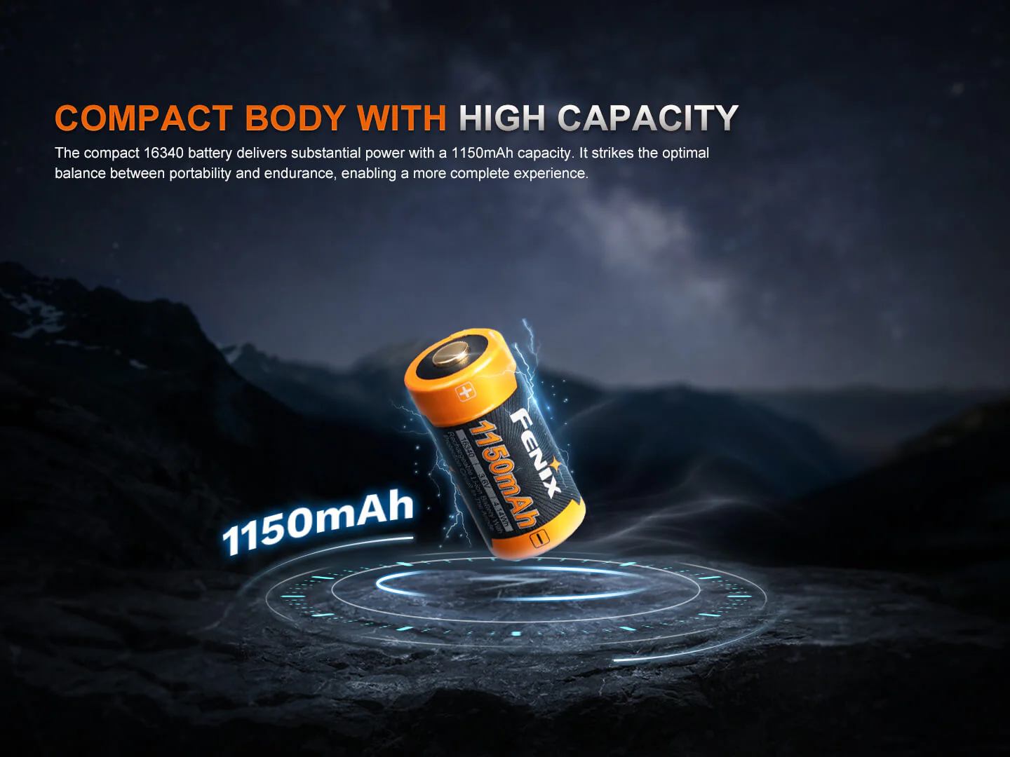 Fenix ARB-L16-1150P Rechargeable 16340 Battery - Image 3