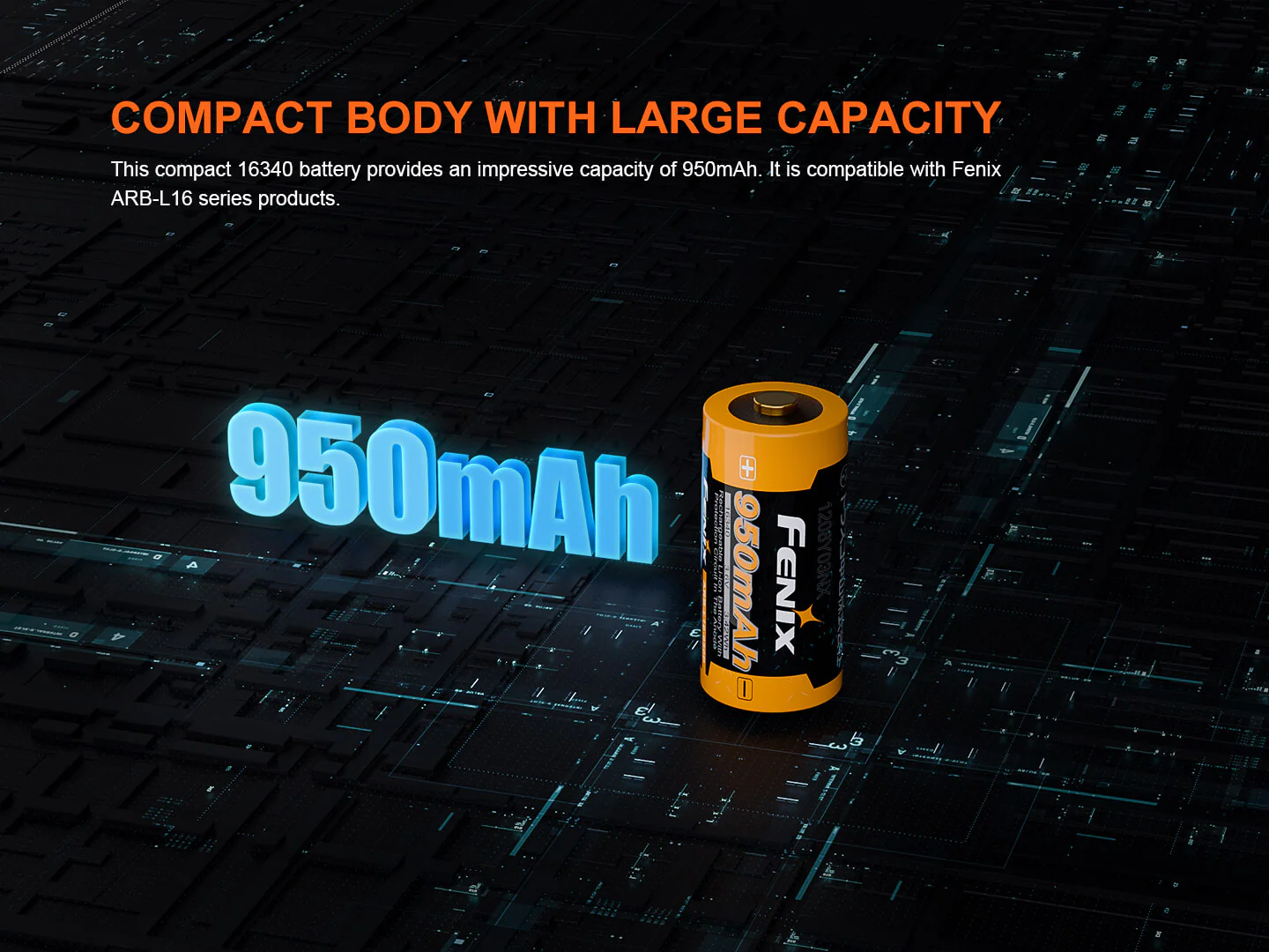 Fenix ARB-L16-950P High Performance Li-Ion Battery - Image 3