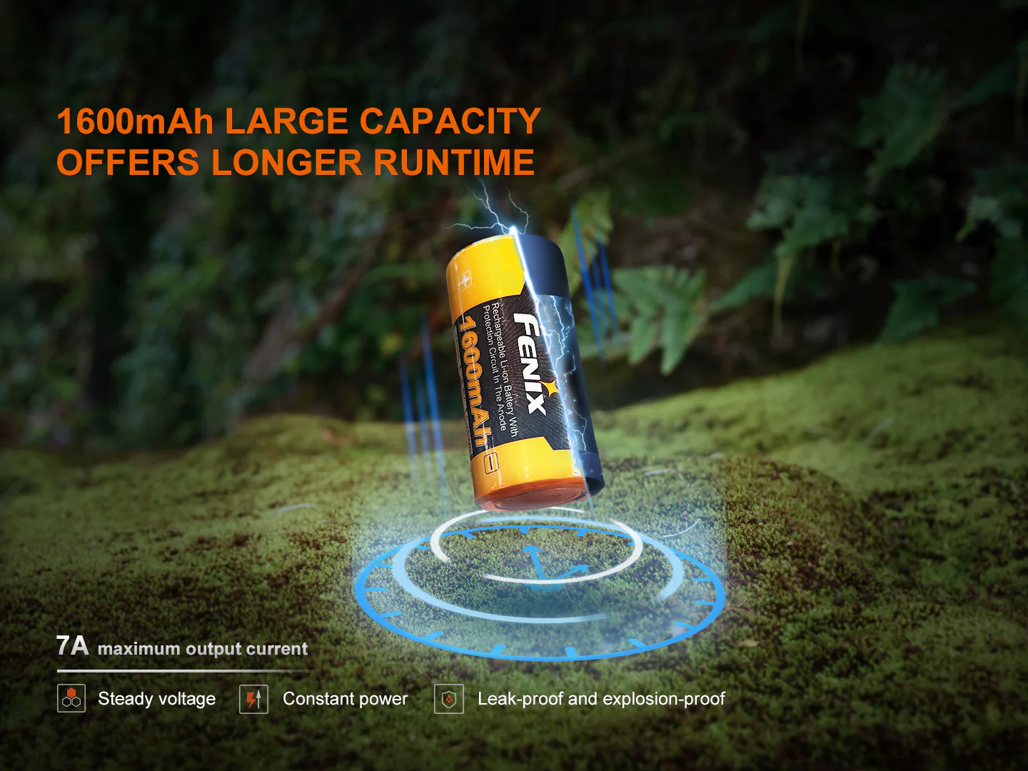 Fenix ARB-L18-1600 Rechargeable 18350 Battery - Image 3