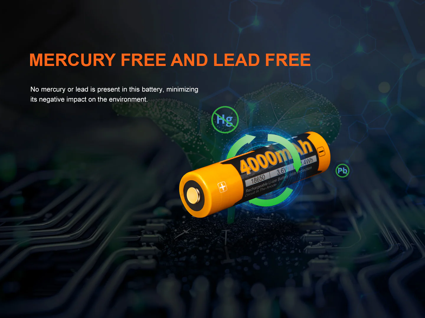 Fenix ARB-L18-4000 High-Capacity 18650 Battery - 4000mAh - Image 6