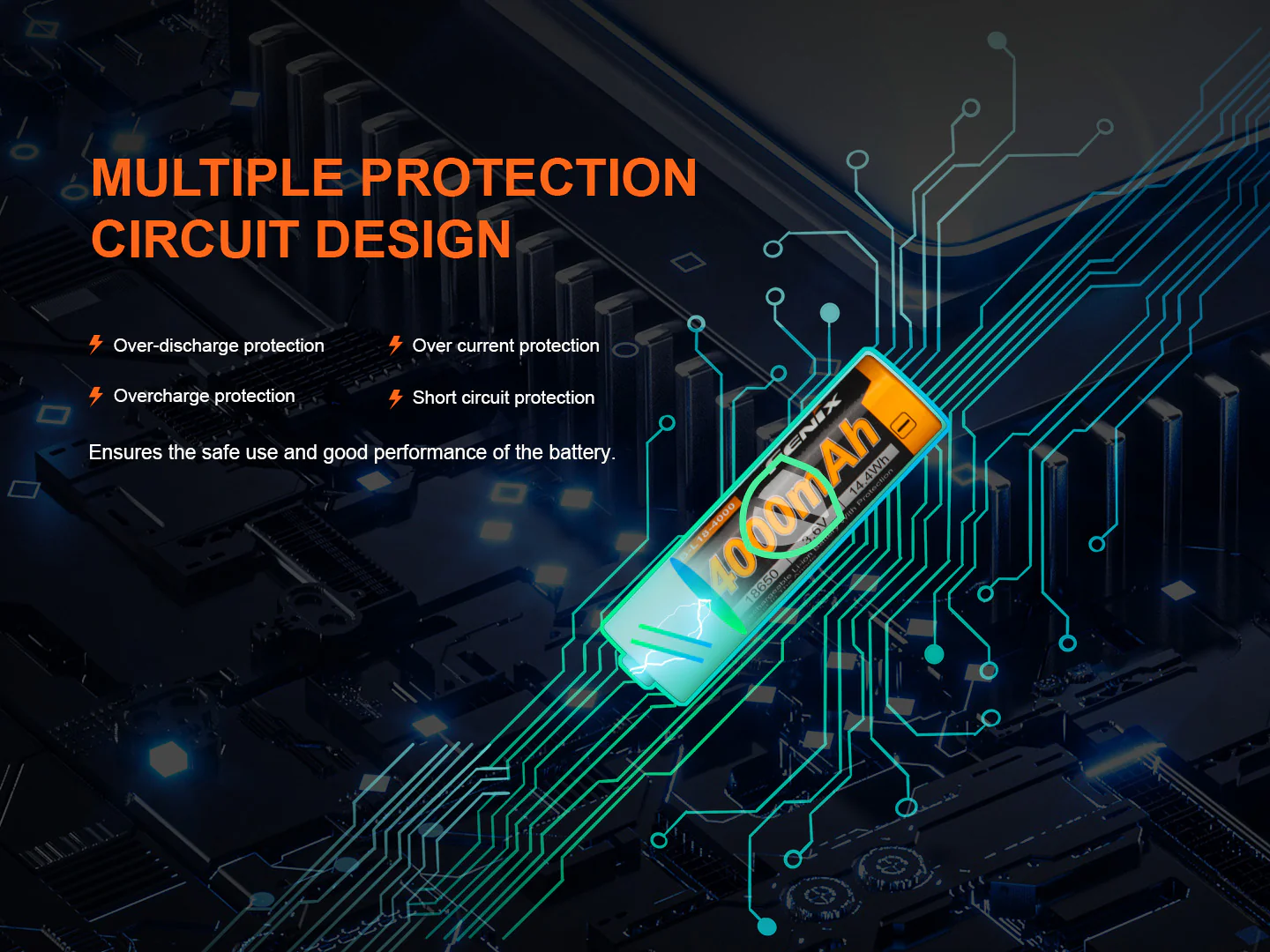 Fenix ARB-L18-4000 High-Capacity 18650 Battery - 4000mAh - Image 7