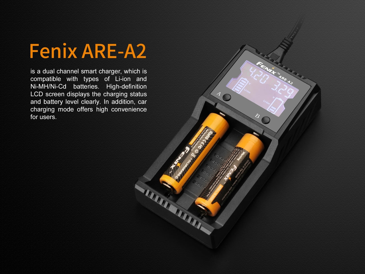 Fenix ARE-A2 Dual Channel Battery Smart Charger - Image 6