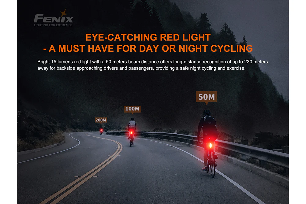 Fenix BC05R V2.0 Rechargeable Bicycle Tail Light - Image 15