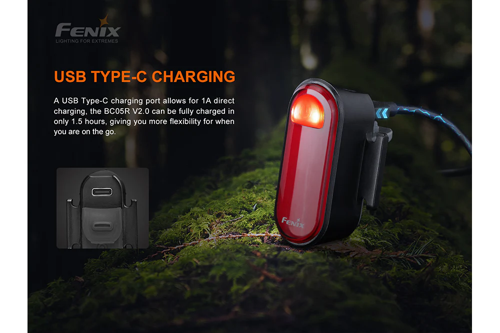 Fenix BC05R V2.0 Rechargeable Bicycle Tail Light - Image 5