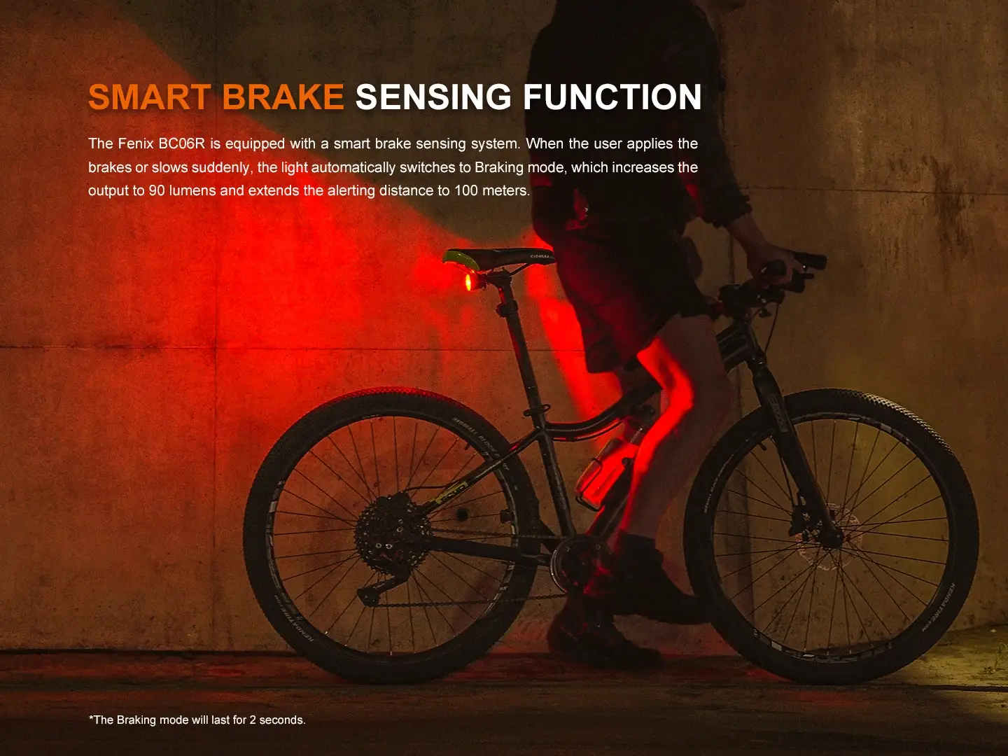Fenix BC06R Smart-Brake Bicycle Taillight - Image 4