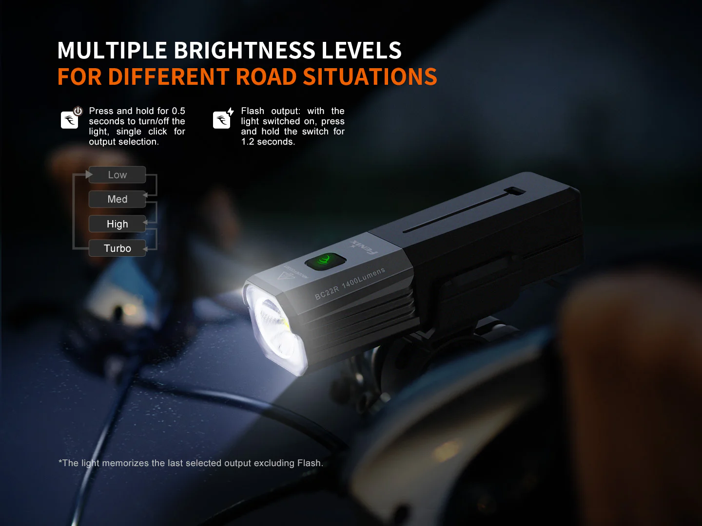 Fenix BC22R High-Performance Road Bike Light - Image 8