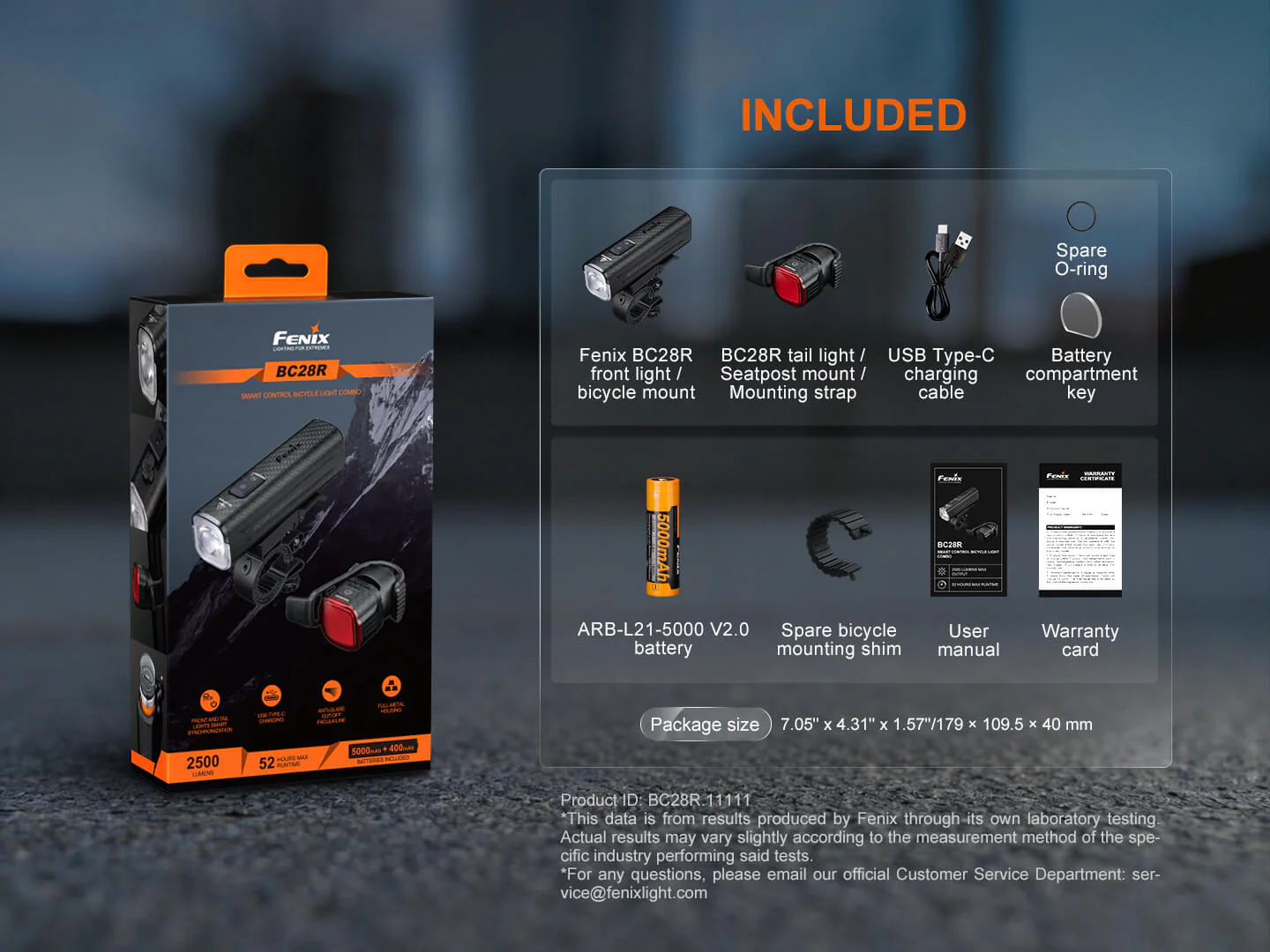 Fenix BC28R Smart Head & Tail Bike Light Combo - Image 18