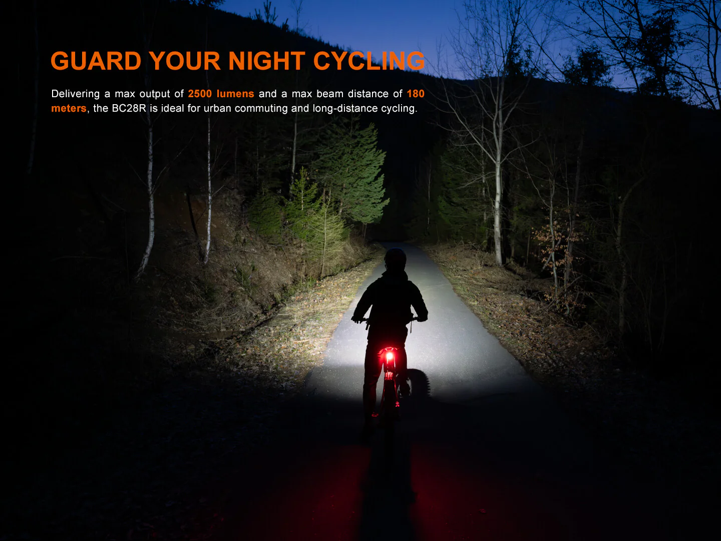 Fenix BC28R Smart Head & Tail Bike Light Combo - Image 4