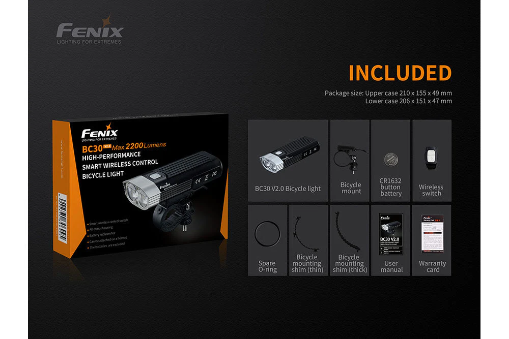 Fenix BC30 V2.0 LED Bike Light -- OPEN BOX - Image 13