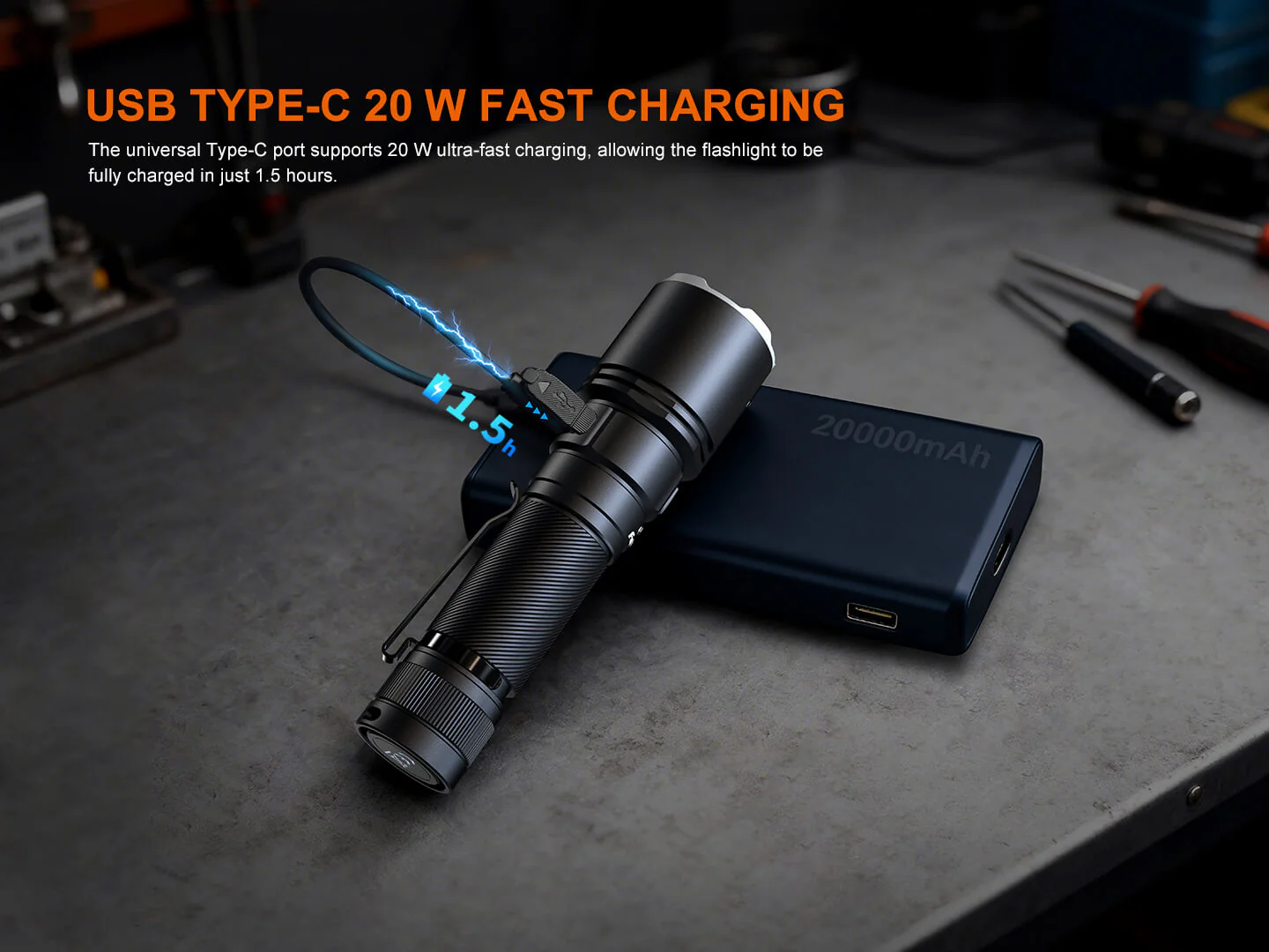 Fenix C7 Pro High-Output Fast-Charging Flashlight - 4600 Lumens - Image 12