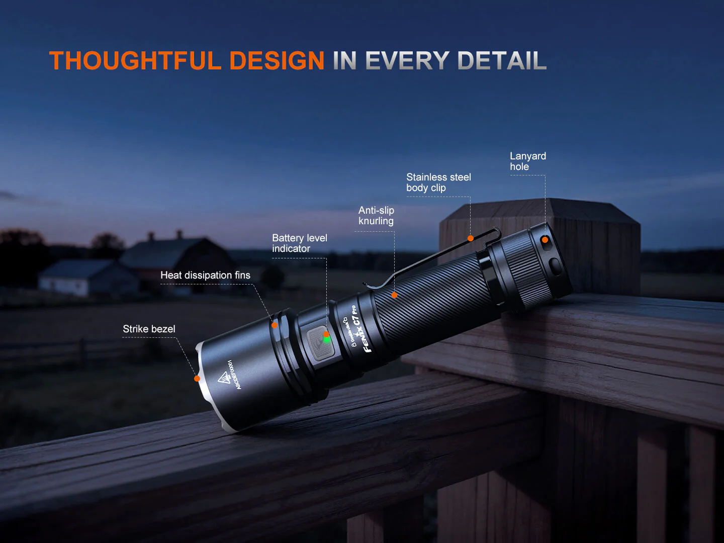 Fenix C7 Pro High-Output Fast-Charging Flashlight - 4600 Lumens - Image 13