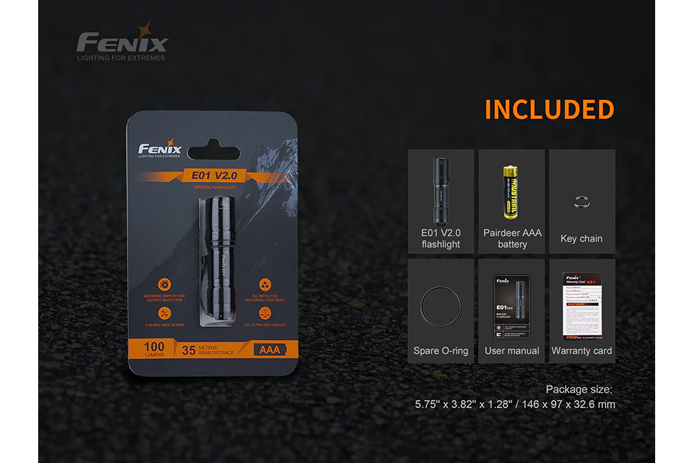 Fenix E01 V2.0 AAA LED Flashlight - Image 13