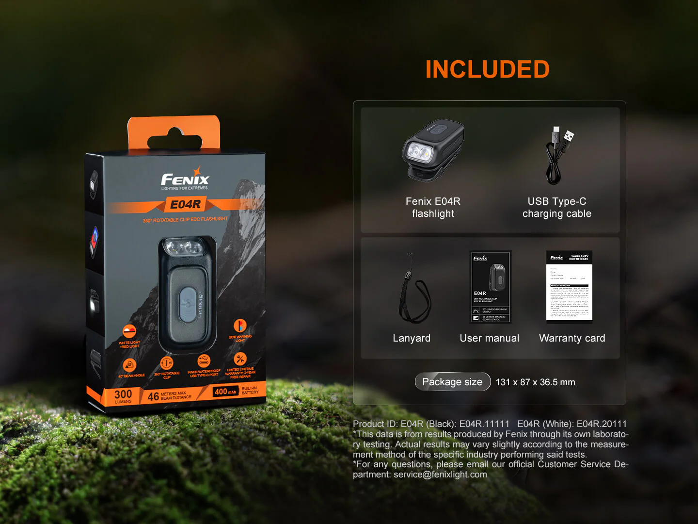 Fenix E04R Rotating Clip-On Light - Image 22