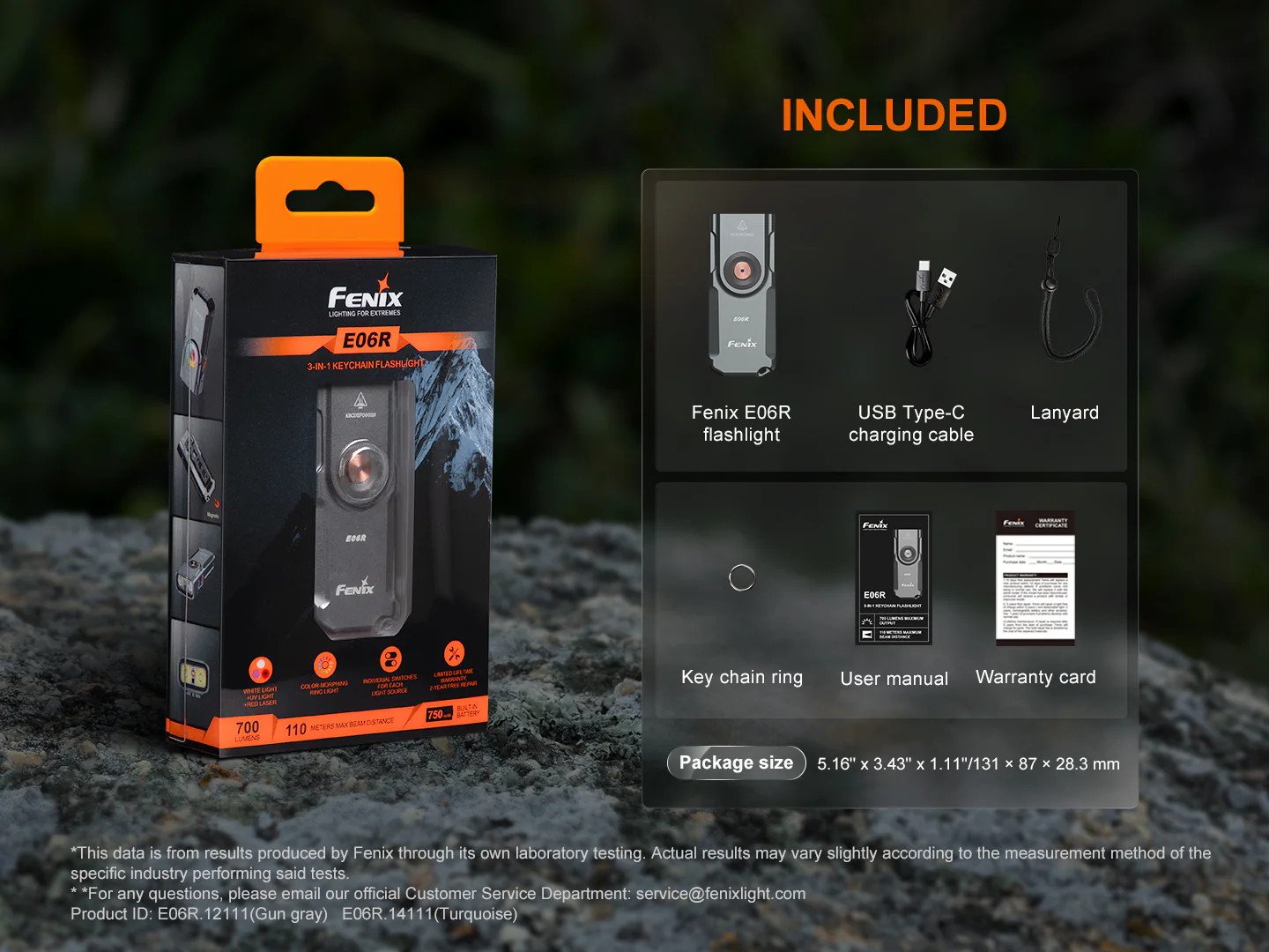 Fenix E06R Keychain Light with White, UV, and Red Laser Lights - Image 19