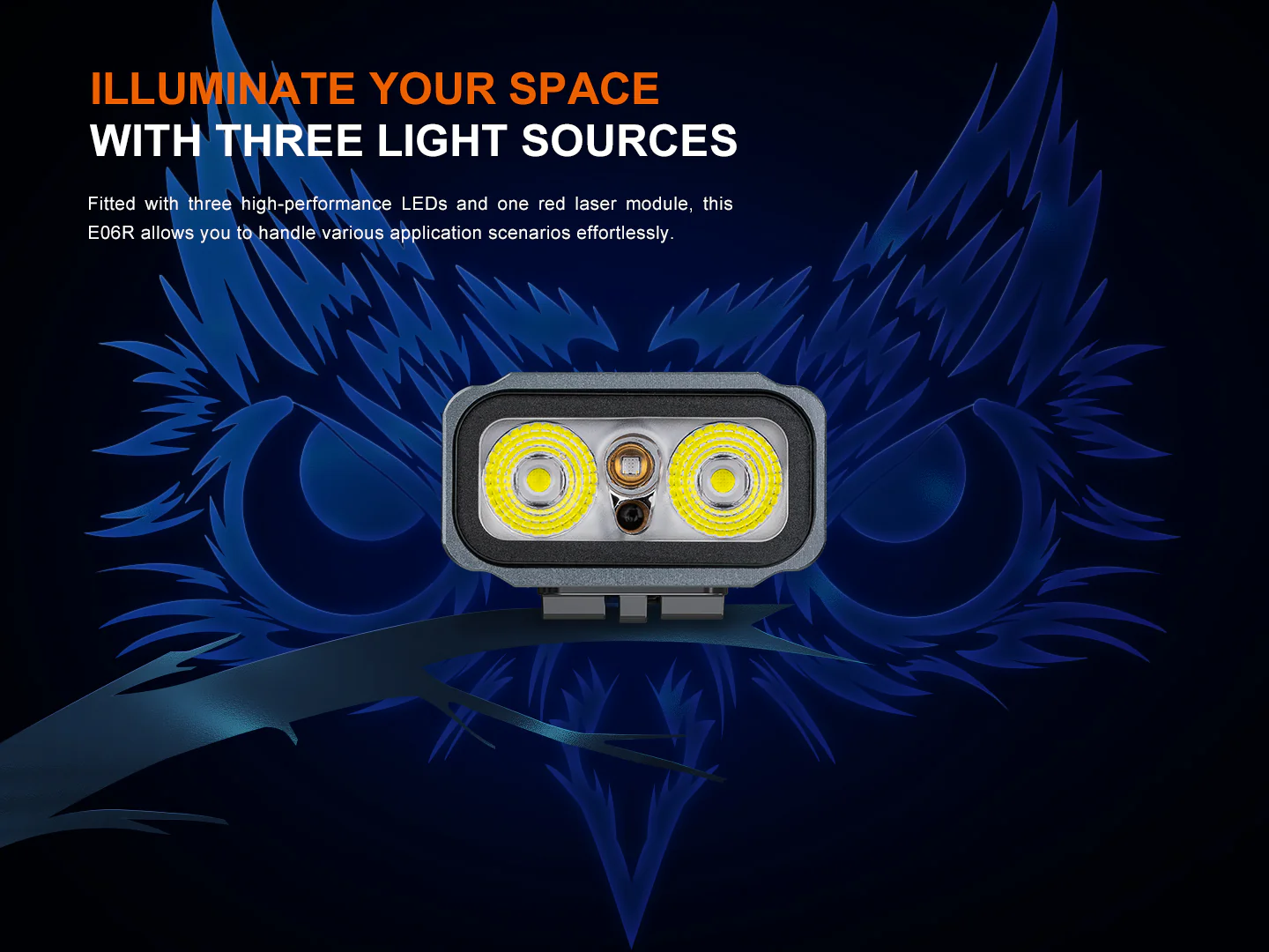 Fenix E06R Keychain Light with White, UV, and Red Laser Lights - Image 5