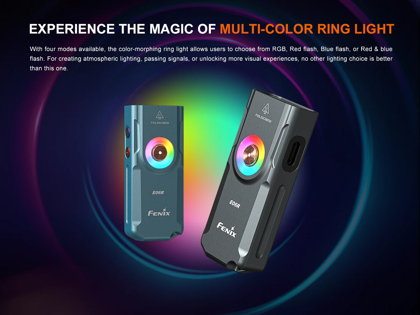 Fenix E06R Keychain Light with White, UV, and Red Laser Lights - Image 8