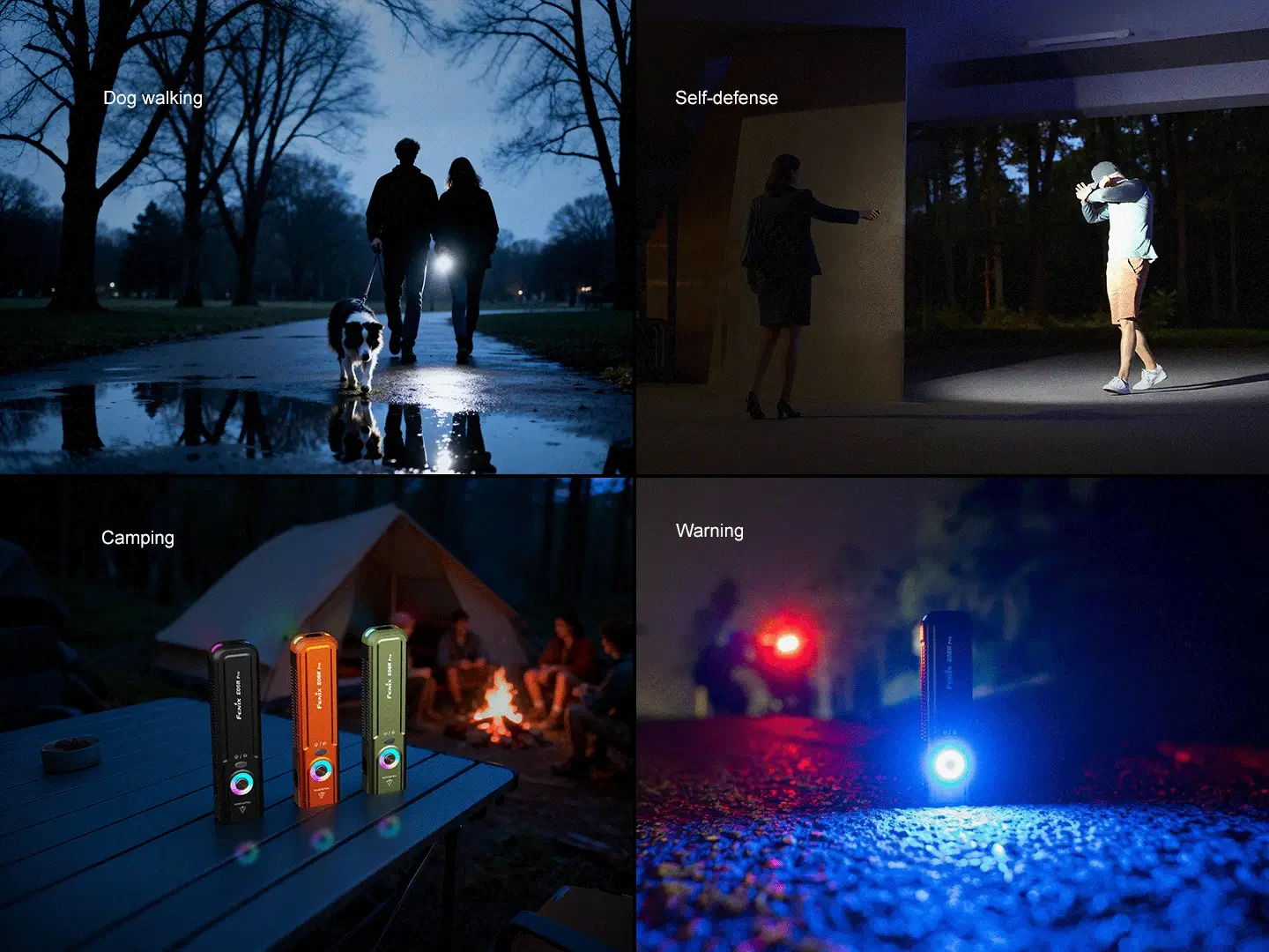 Fenix E06R Pro Keychain Light with White, UV, & Red Laser Lights - 1600 Lumens - Image 4