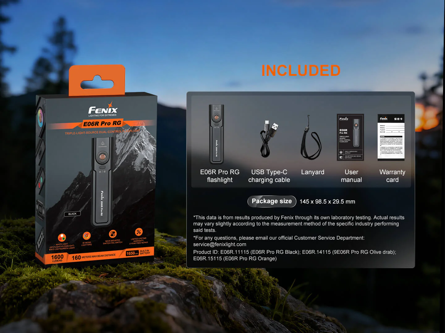 Fenix E06R Pro RG Triple Color Flashlight with Green Laser - Image 17