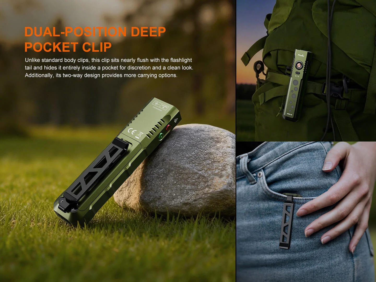 Fenix E08R UE Multi-Light EDC Flashlight With Red Light & Green Laser - Image 16