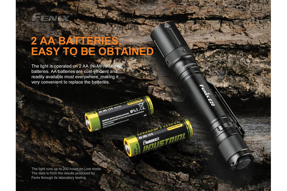 Fenix E20 V2.0 EDC Flashlight - 350 Lumens - Image 6