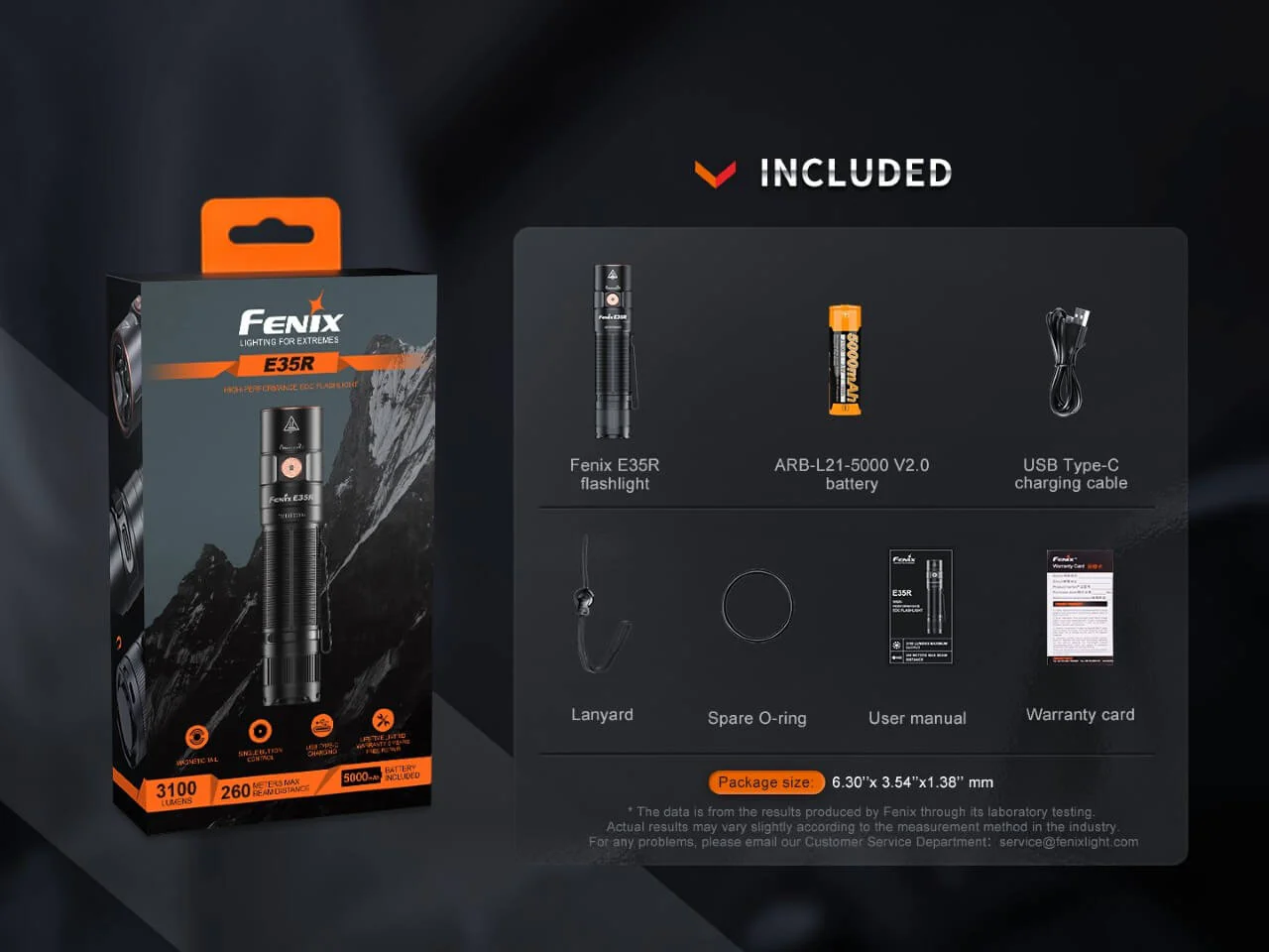 Fenix E35R High-Performance Rechargeable LED Flashlight -- OPEN BOX - Image 18