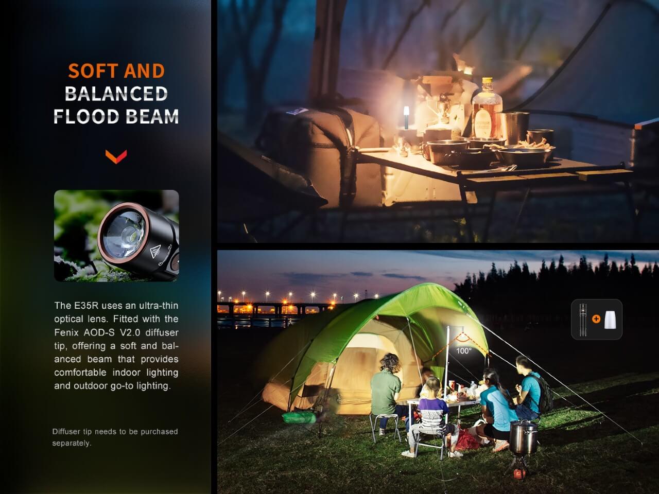 Fenix E35R High-Performance Rechargeable LED Flashlight -- OPEN BOX - Image 3