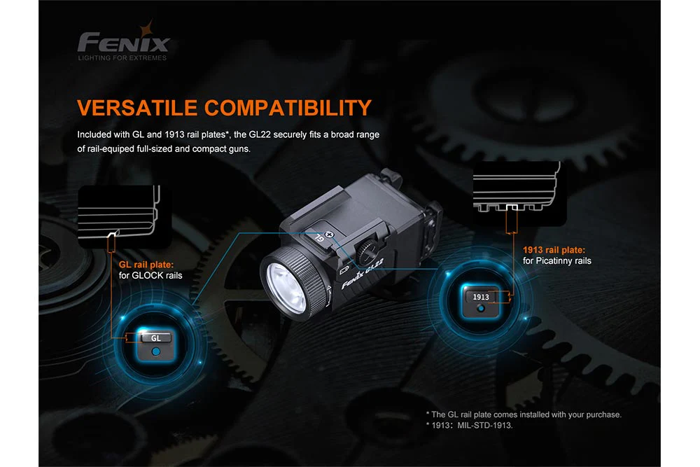 Fenix GL22 Tactical LED Light with Red Laser - Image 4