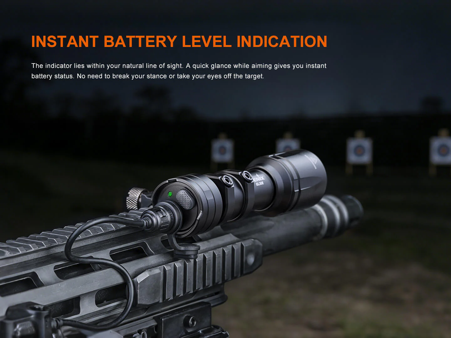 Fenix GL30R Rail-Mounted High-Intensity Tactical Light with AER-07 Remote Switch - Image 11