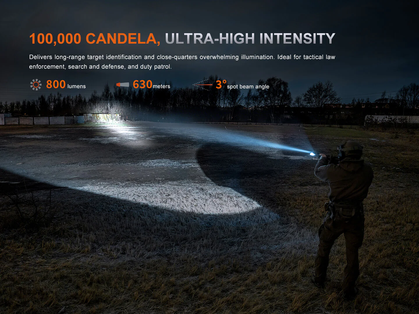 Fenix GL30R Rail-Mounted High-Intensity Tactical Light with AER-07 Remote Switch - Image 4