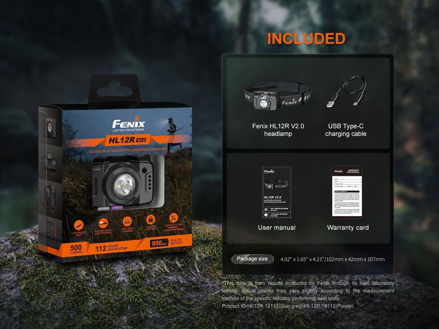 Fenix HL12R V2 Ultralight Outdoor Rechargeable Headlamp - Image 16