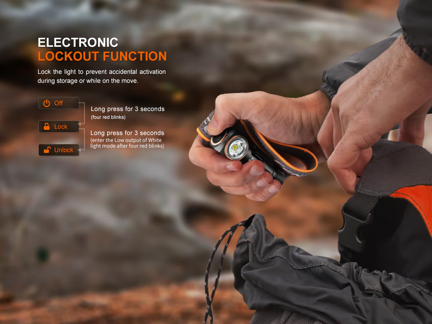 Fenix HM23 V2.0 Lightweight Detachable AA Headlamp - Image 9