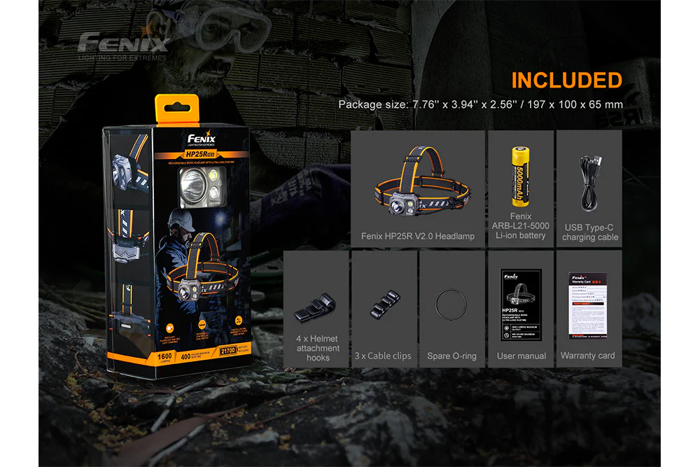 Fenix HP25R V2.0 Headlamp - 1600 Lumens - Image 15