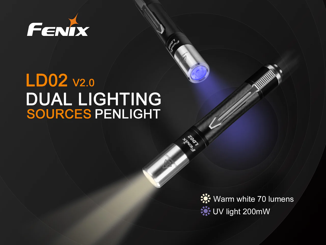 Fenix LD02 V2.0 EDC LED Penlight with UV Lighting - Image 3