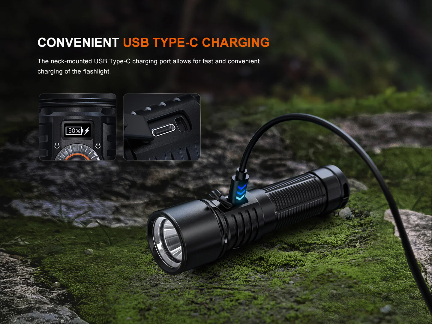 Fenix LD45R Digital Focus Rechargeable LED Flashlight - Image 11