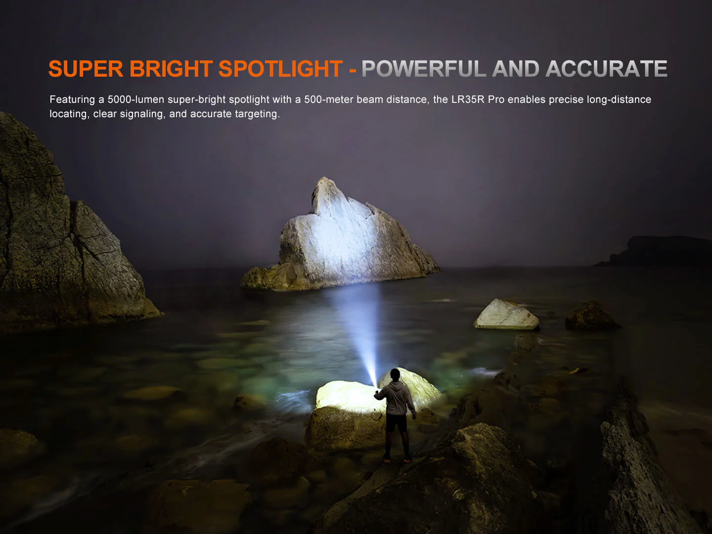 Fenix LR35R PRO Rechargeable Palm-Sized Searchlight - Image 5