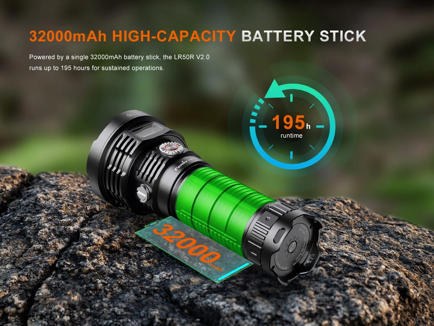 Fenix LR50R V2 White, Red, UV Search & Rescue Flashlight - 18,000 Lumens - Image 12