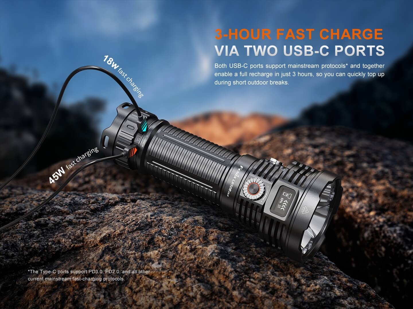 Fenix LR50R V2 White, Red, UV Search & Rescue Flashlight - 18,000 Lumens - Image 14