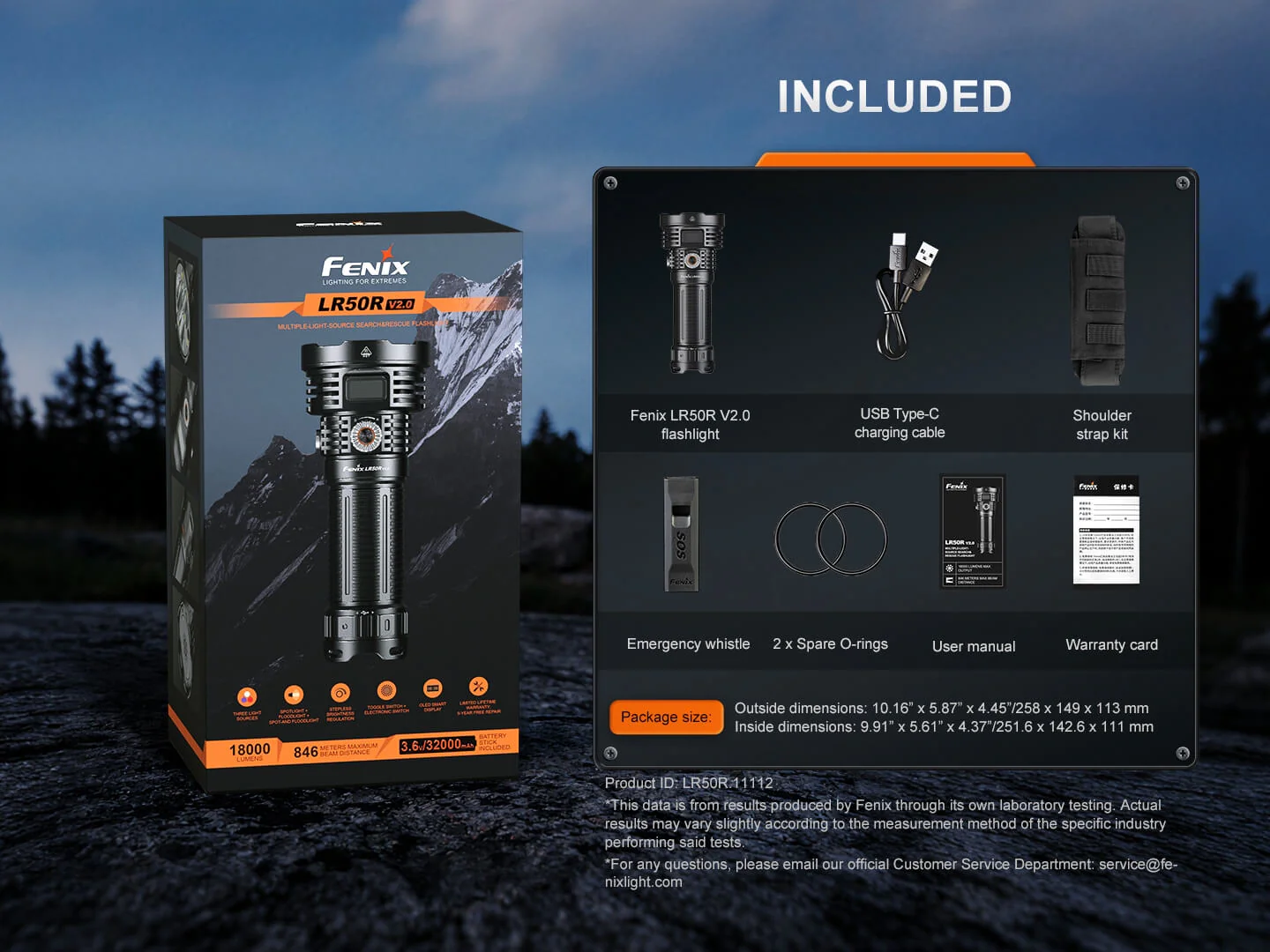 Fenix LR50R V2 White, Red, UV Search & Rescue Flashlight - 18,000 Lumens - Image 22
