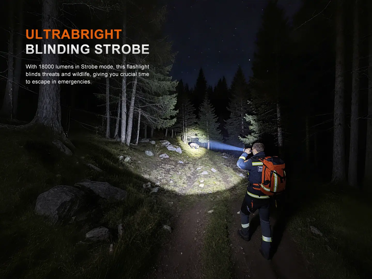 Fenix LR50R V2 White, Red, UV Search & Rescue Flashlight - 18,000 Lumens - Image 9