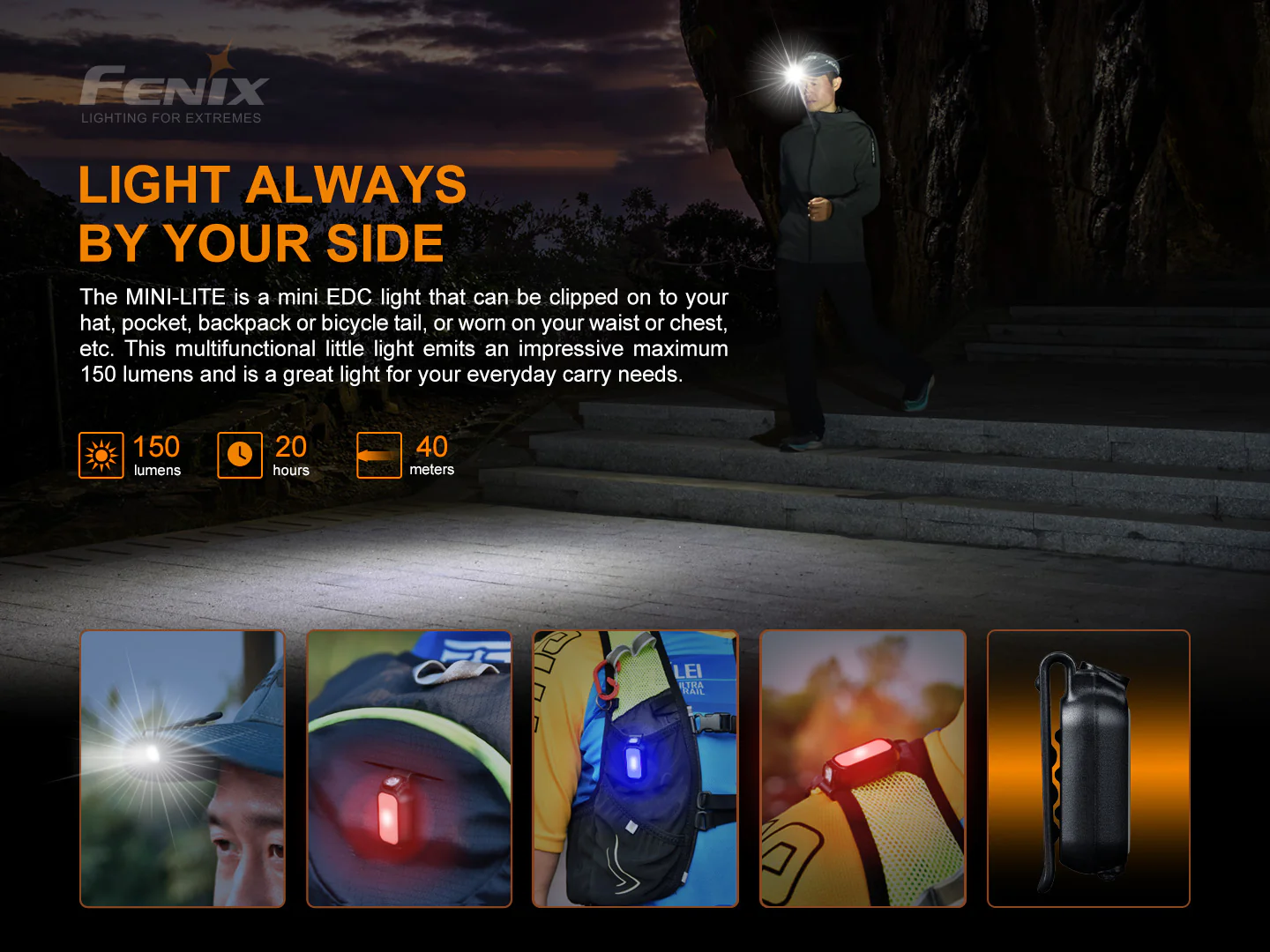 Fenix Mini-Lite Multipurpose Mini EDC flashlight - 150 Lumens - Image 11