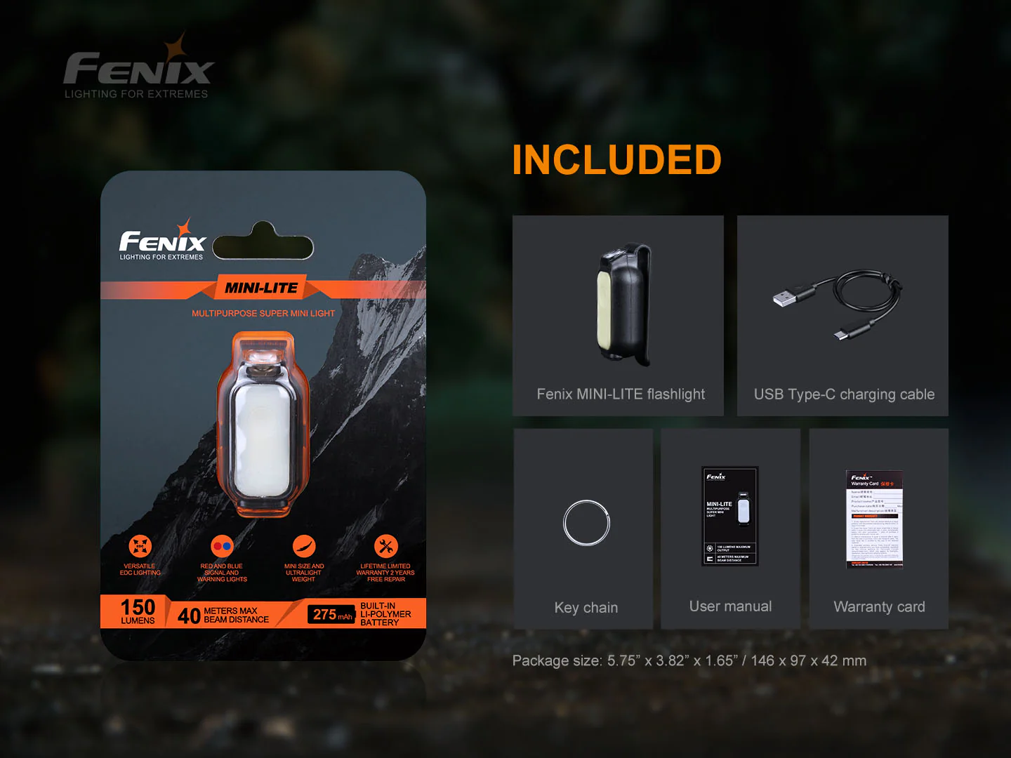 Fenix Mini-Lite Multipurpose Mini EDC flashlight - 150 Lumens - Image 13