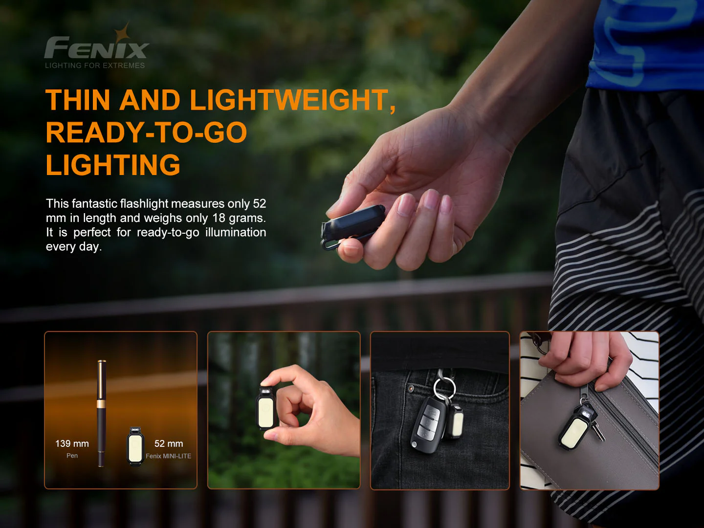 Fenix Mini-Lite Multipurpose Mini EDC flashlight - 150 Lumens - Image 3