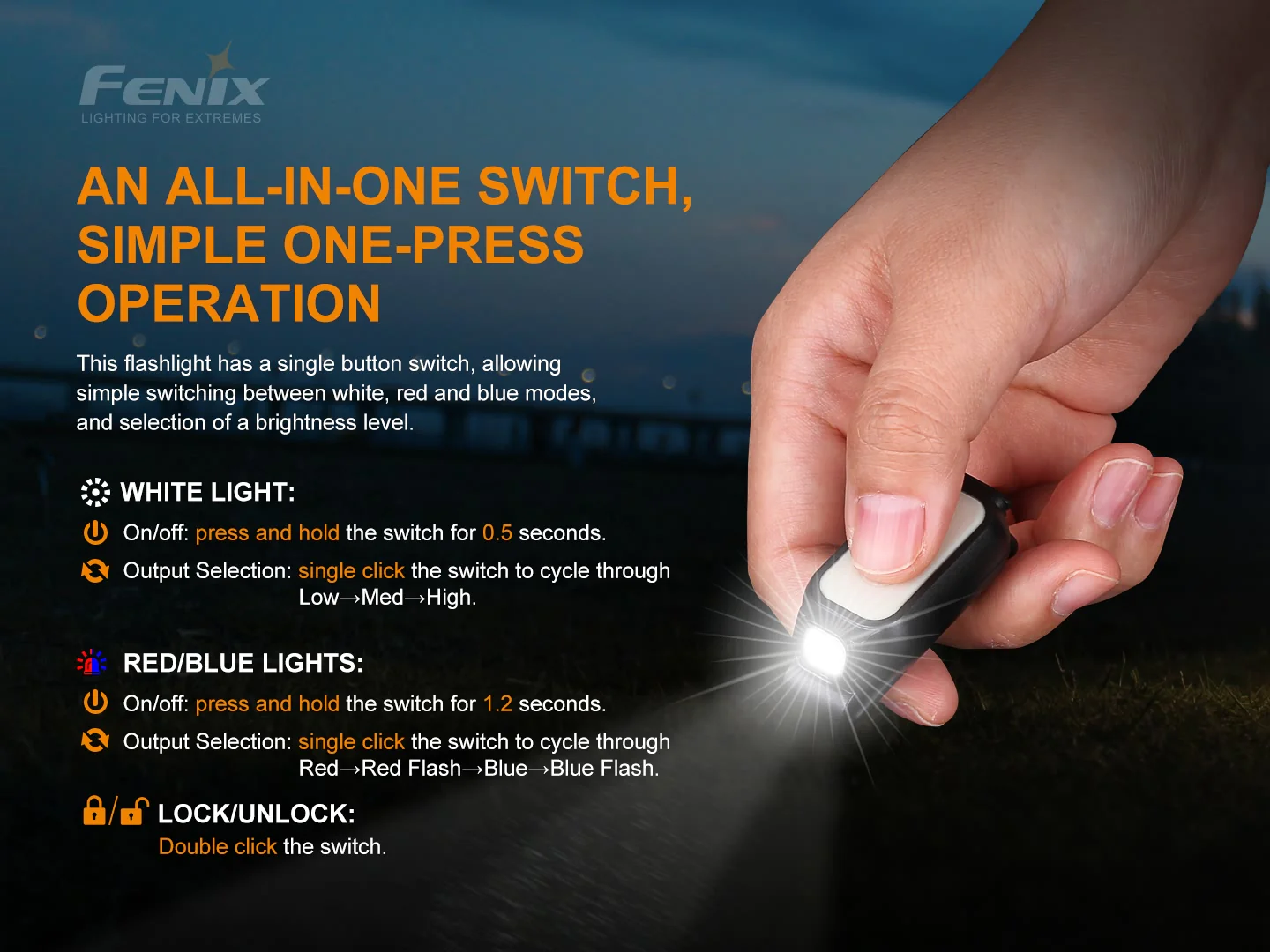 Fenix Mini-Lite Multipurpose Mini EDC flashlight - 150 Lumens - Image 7