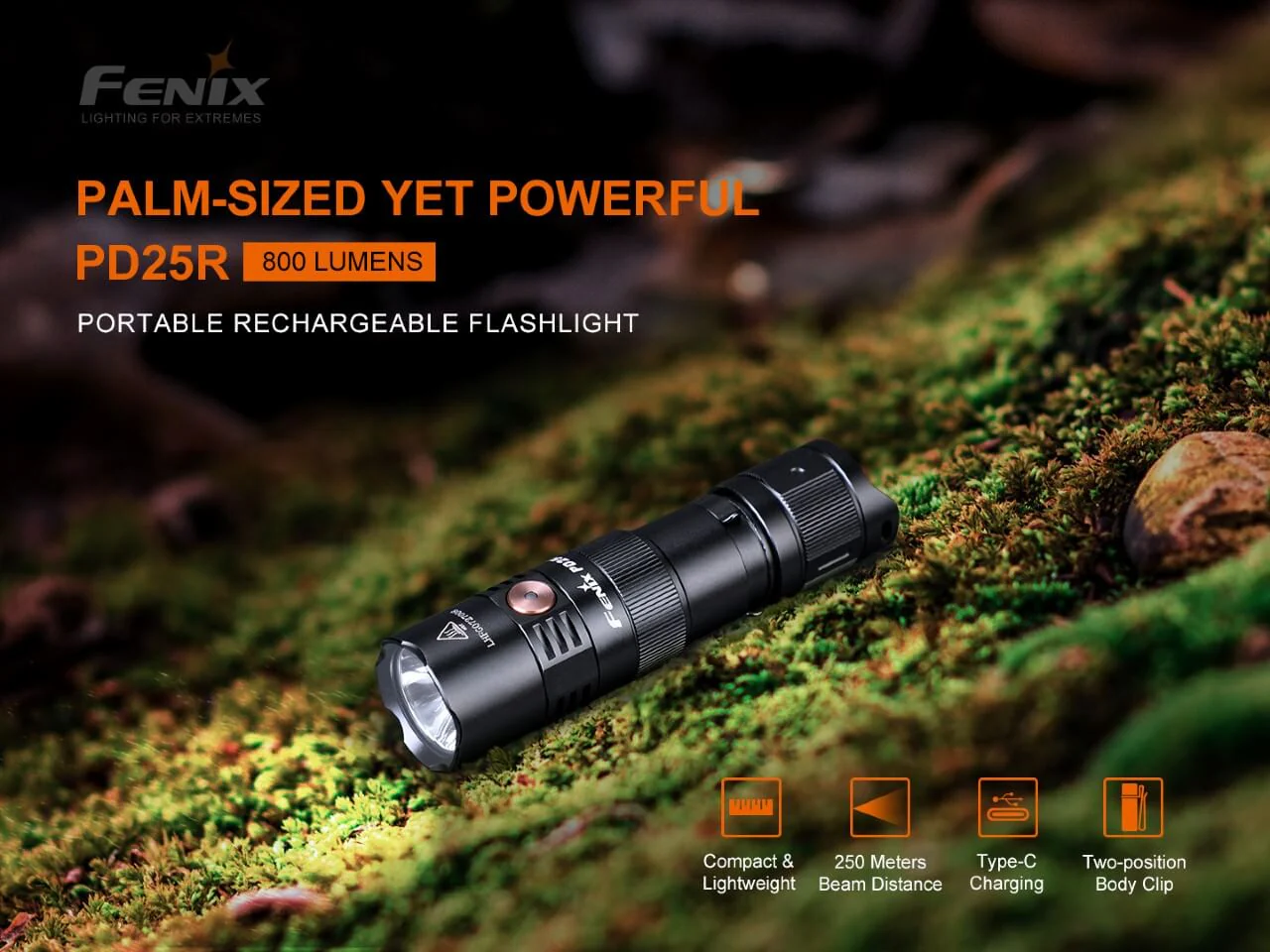 Fenix PD25R Rechargeable LED Flashlight - Image 3
